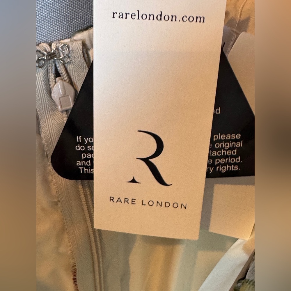 Rare London Floral Flocked Mini Slipdress- Sz Small - Picture 13 of 14
